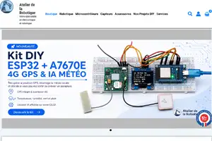 Boutique - Atelier de la robotique Image du site atelierdelarobotique.fr