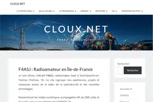 F4ASJ - Radioamateur en Île-de-France Image du site cloux.net