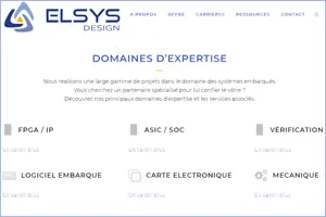 Electronique ELSYS Design Image du site elsys-design.com